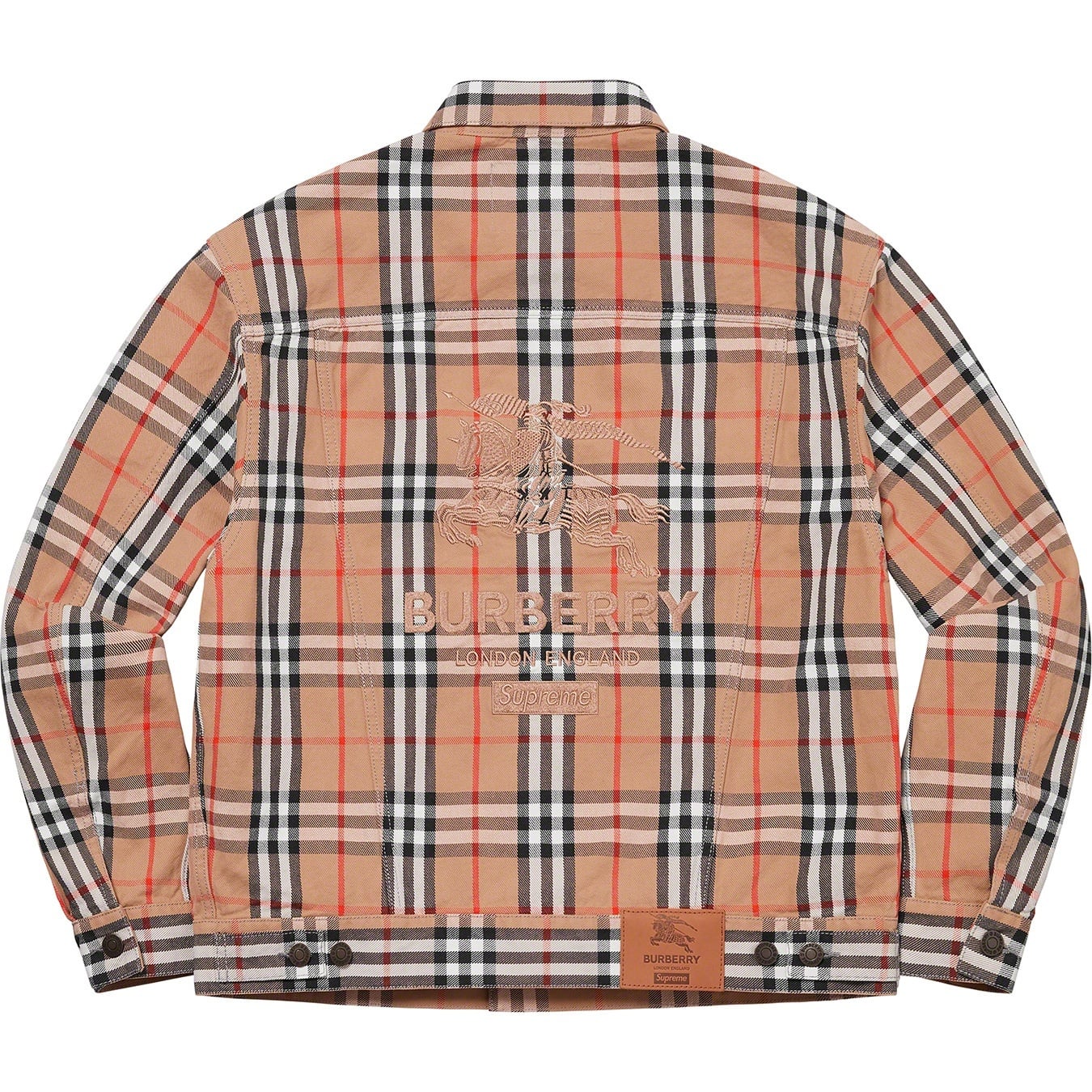 Supreme®/Burberry® Denim Trucker Jacket view 2